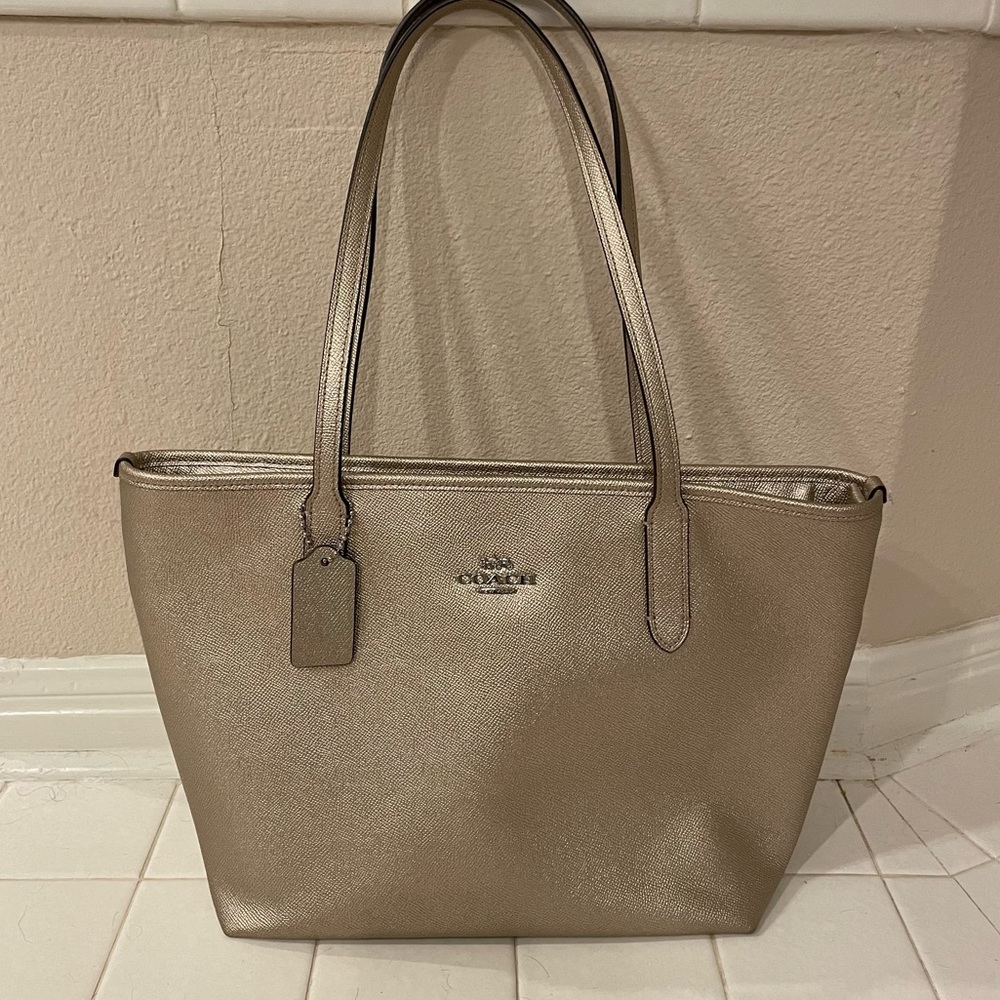 Gold Coach Tote Bag